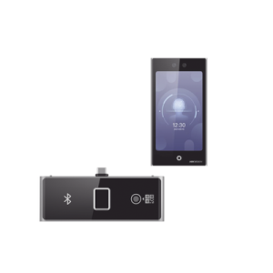 terminal facial min moe wifi con pantalla de 7" y lector de huellas, códigos qr y bluetooth / exterior ip65 / 10,000 rostros y 50,000 tarjetas / soporta módulo lector de huella, qr y bluetooth / hik ia