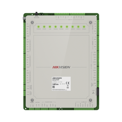 controlador de acceso 4 puertas administrable en la nube con hik connect teams / interfaz web / 8 lectores de huella o tarjeta / 100,000 tarjetas / 10,000 huellas / incluye gabinete y fuente de alimentación 12vcd 8 a / soporta batería de res controlador de acceso 4 puertas administrable en la nube con hik connect teams / interfaz web / 8 lectores de huella o tarjeta / 100,000 tarjetas / 10,000 huellas / incluye gabinete y fuente de alimentación 12vcd 8 a / soporta batería de res