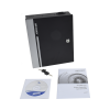 controlador de acceso para 1 puerta y 2 lectores / fácil administración con software gratuito / incluye gabinete y fuente de alimentación 12vcc/8a / 10,000 tarjetas / 50,000 eventos