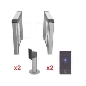 kit de torniquete con terminales faciales incluidas / montajes incluidos / izquierdo y derecho / carril de 90 cms / 3,000,000 mcbf / 4 pares de ir