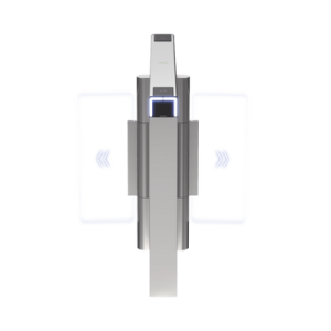 torniquete swing central premium para ampliar carriles / iluminación led / carril de 90 cms / requiere torniquetes izquierdo y derecho