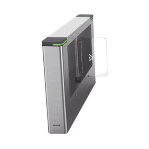 torniquete del lado izquierdo/ con 12 pares de detectores ir para validación de permisos/ soporta terminal de reconocimiento facial/ audio personalizable.