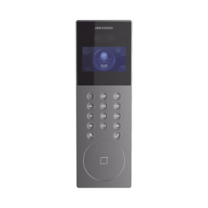 videoportero ip multiapartamento con reconocimiento facial / llamada a app hikconnect (requiere monitor) / protección ip65 / apertura por rostro, tarjeta o app