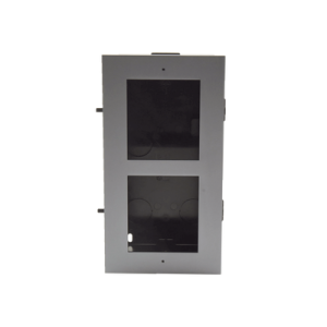 base de 2 espacios para empotrar módulos de videoporteros hikvision