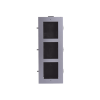 base de 3 espacios para empotrar módulos de videoporteros hikvision