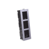 base de 3 espacios para empotrar módulos de videoporteros hikvision