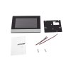 monitor hibrido ip wifi touch screen 7" para ds kis303p / vídeo en vivo / poe estándar / apertura remota / llamada entre monitores / audio de dos vías / policarbonato