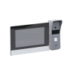 kit de videoportero analógico de metal / ip a 4 hilos con función de llamada a app hik connect / monitor se conecta a internet por cable o wifi y por 4 hilos al frente de calle ip65 / expandible a mas equipos