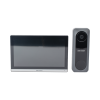 kit de videoportero hibrido turbohd con pantalla lcd touch de 7" wi fi / frente de calle para exterior de policarbonato / 720p (1 megapíxel )130° de visión (gran angular) / llamada a app hik connect