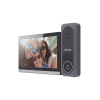 kit de videoportero hibrido turbohd con pantalla lcd touch de 7" wi fi / frente de calle para exterior de policarbonato / 720p (1 megapíxel )130° de visión (gran angular) / llamada a app hik connect