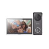 kit de videoportero hibrido turbohd con pantalla lcd touch de 7" wi fi / frente de calle para exterior metalico / 720p (1 megapíxel )117° de visión (gran angular) / llamada a app hik connect