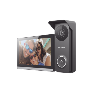 kit de videoportero hibrido turbohd con pantalla lcd touch de 7" wi fi / frente de calle para exterior metalico / 720p (1 megapíxel )117° de visión (gran angular) / llamada a app hik connect