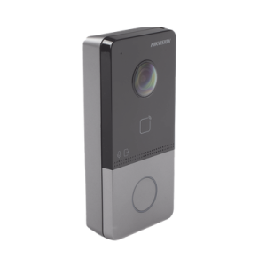 videoportero ip 2 megapixel / poe estandar / ip65 / apertura desde hik connect / soporta 1 departamento y hasta 6 monitores / soporta tarjetas mifare / 1 salida relay