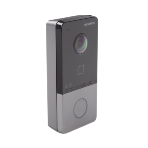 videoportero ip 2 megapixel / poe estandar / ip65 / apertura desde hik connect / soporta 1 departamento y hasta 6 monitores / soporta tarjetas mifare / 1 salida relay