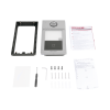 videoportero ip 2 megapixel / llamada y apertura remota desde app hik connect / poe / exterior ip65 + antivandalico ik08 / 1 departamento / apertura con tarjeta / soporta 2 puertas y hasta 6 monitores