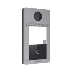 videoportero ip 2 megapixel / llamada y apertura remota desde app hik connect / poe / exterior ip65 + antivandalico ik08 / 1 departamento / apertura con tarjeta / soporta 2 puertas y hasta 6 monitores