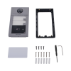 videoportero ip (ip65 + ik08) con llamada y apertura desde app hik connect / soporta 2 departamentos / poe estandar / interfaz web para configuración / 2 puertas