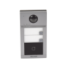 videoportero ip (ip65 + ik08) con llamada y apertura desde app hik connect / soporta 2 departamentos / poe estandar / interfaz web para configuración / 2 puertas