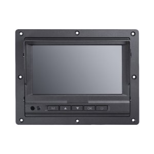 monitor táctil (touch) y botones de 7" lcd / compatible con dvr móvil hikvision / conector tipo aviación