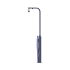 estación de pánico con videollamada (cámara de 2 megapixel) / sirena integrada (azul y rojo) / alarma integrada / protección ip65 / montaje para colocar ptz