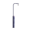 estación de pánico con videollamada (cámara de 2 megapixel) / sirena integrada (azul y rojo) / alarma integrada / protección ip65 / montaje para colocar ptz