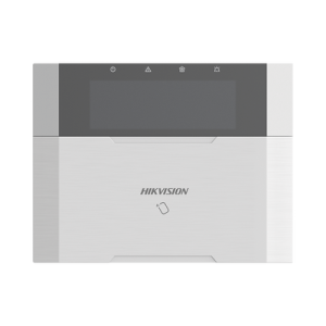 (ax hybrid pro) teclado compatible con el panel hybrid pro hikvision ds pha64 lp y ds pha64 lp(b) / pantalla lcd / 2 zonas cableadas / 1 salida de alarma / 64 llaveros