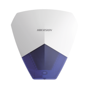 sirena estrobo cableada hikvision / ideal para cualquier panel de alarma / azul / 105 db / proteccón ip54
