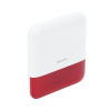 (ax pro) sirena inalámbrica con estrobo rojo para exterior ip65 / 110 db