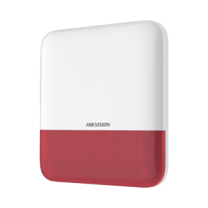 (ax pro) sirena inalámbrica con estrobo rojo para exterior ip65 / 110 db