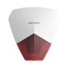 sirena estrobo cableada hikvision / ideal para cualquier panel de alarma / roja / 105 db / protección ip54