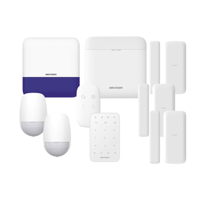 (ax pro) kit de alarma ax pro / incluye: 1 hub con batería de respaldo/ 2 sensores pir / 3 contactos magnéticos mini / 1 control remoto / 1 sirena inalambrica exterior /1 teclado inalámbrico / wifi / compatible con hik connect p2p (ax pro) kit de alarma ax pro / incluye: 1 hub con batería de respaldo/ 2 sensores pir / 3 contactos magnéticos mini / 1 control remoto / 1 sirena inalambrica exterior /1 teclado inalámbrico / wifi / compatible con hik connect p2p