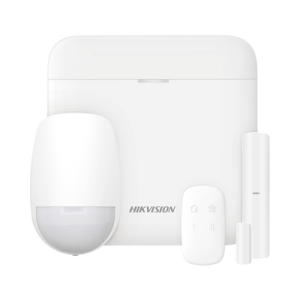 (ax pro) kit de alarma ax pro con gsm (3g/4g) / incluye: 1 hub con bateria de respaldo / 1 sensor pir / 1 contacto magnético / 1 control remoto / wi fi / compatible con hik connect p2p