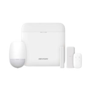 (ax pro) kit de alarma ax pro con gsm (3g/4g) / incluye: 1 hub con bateria de respaldo / 1 sensor pir / 1 contacto magnético slim / 1 control remoto / wi fi / compatible con hik connect p2p
