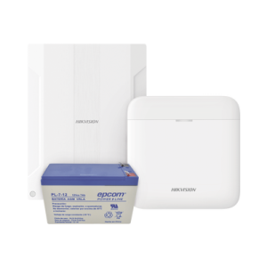 (axpro) kit de alarma ax pro conversión de zonas cableadas a inalámbricas / incluye: 1 hub ip, wifi y 3g/4g con batería de respaldo/ 1 expansor de 16 zonas cableadas / 1 batería de respaldo 12vcc a 7 amp/ compatible con hik co