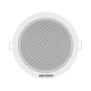 altavoz montaje en plafón | 6 watts | 100 v | rejilla de metal | color blanco | uso interior