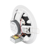 altavoz montaje en plafón | 6 watts | 100 v | rejilla de metal | color blanco | uso interior