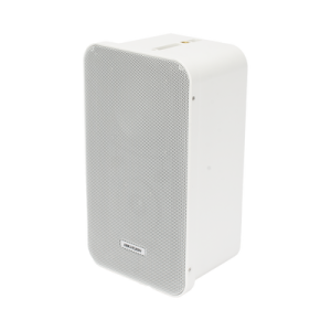 altavoz tipo columna | 20 watts | 100 v | rejilla de metal | color blanco | montaje en l | exterior | ip66