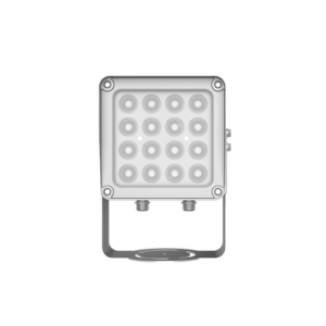lampara ir de luz continua / 16 lámparas led / distancia efectiva 16 a 25 metros / cobertura 40° / exterior ip66