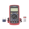 kit multímetro digital dt9205a 600 vcc / vca catii, con pantalla lcd. incluye batería er 9v de 9v