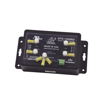 dispositivo de protección contra sobretensiones de 120 vca con salida de relevador para paneles de incendio, paneles de control o equipo crítico dispositivo de protección contra sobretensiones de 120 vca con salida de relevador para paneles de incendio, paneles de control o equipo crítico