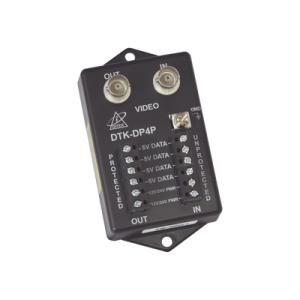 protector para alimentación, datos y video para cámara ptz de 12 vcc 24 vca, conector bnc y terminal