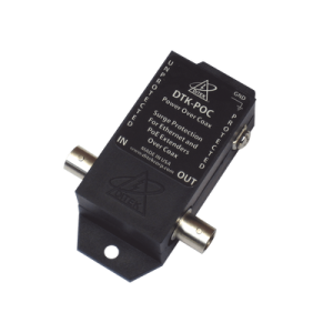 protector contra descargas para ethernet / extensor poe / alimentación sobre cable coaxial / impedancia de 75 ohms