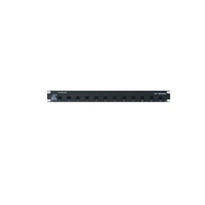 protector de 1u para bastidor de 12 puertos, transmisión gigabit ethernet, rj45 entrada / salida