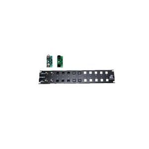 placa frontal para 12 módulos con conexión bnc para instalaciones en rack ( no se incluyen los módulos )