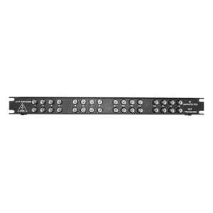 protector de línea de video de 16 canales, 1u, conexión bnc coaxial entra/sale, sujeción 2.8 v