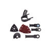 multiherramienta oscilante inalámbrica de 18v, incluye 2 baterías bl1850b de 5.0 a, cargador dc18rc, accesorios y estuche makpac