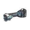 multiherramienta oscilante inalámbrica de 18v, incluye 2 baterías bl1850b de 5.0 a, cargador dc18rc, accesorios y estuche makpac