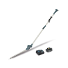cortasetos telescópico inalámbrico 18v, hoja de corte de 46 cm de longitud 2700 cpm, incluye batearía y cargador.