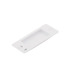 placa ciega de pared color blanco