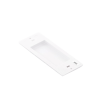 placa ciega de pared color blanco